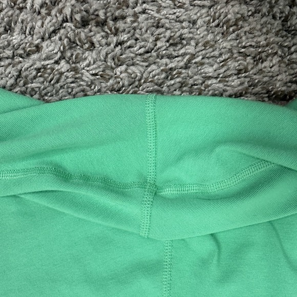 Nike Mid-Rise Tight Fit Crop Leggings Womens Medium Green Embroidered Swoosh - Picture 5 of 8